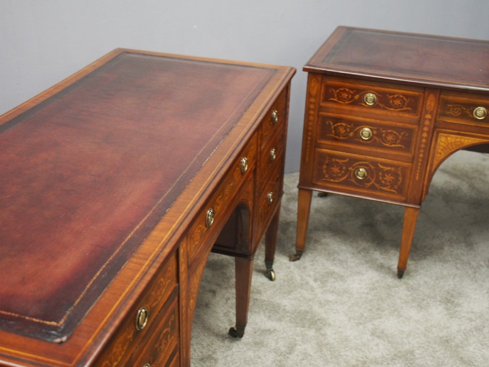 Pair of Kneehole Desks by Maple and Co. View XII