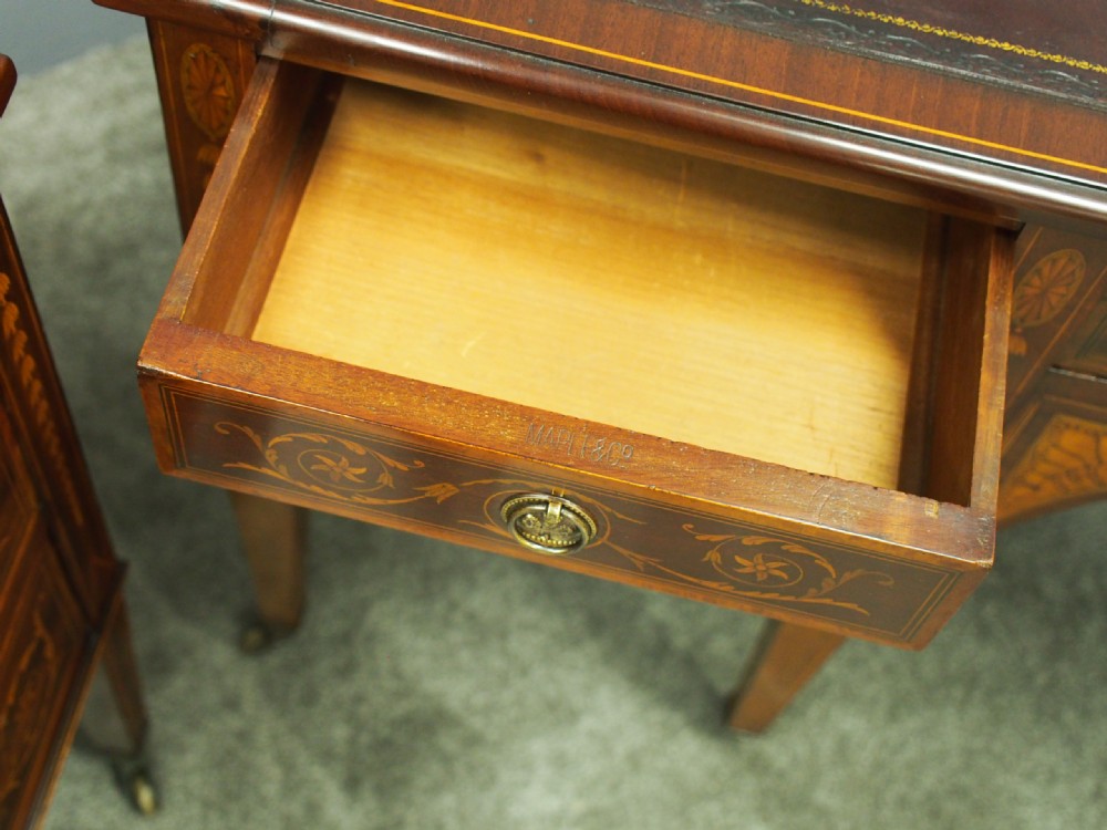 Pair of Kneehole Desks by Maple and Co. View XV