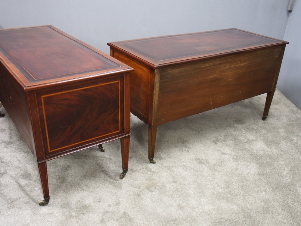 Pair of Kneehole Desks by Maple and Co. View XVII