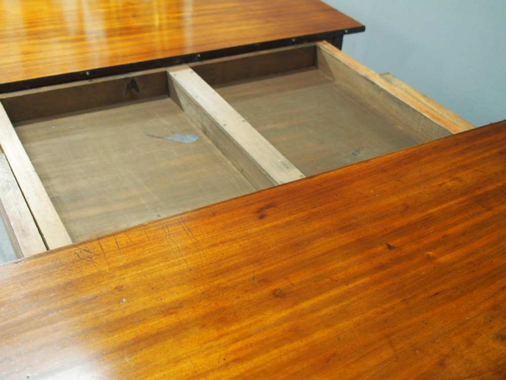 Regency Mahogany Pedestal Dining Table with 1 Leaf View IX