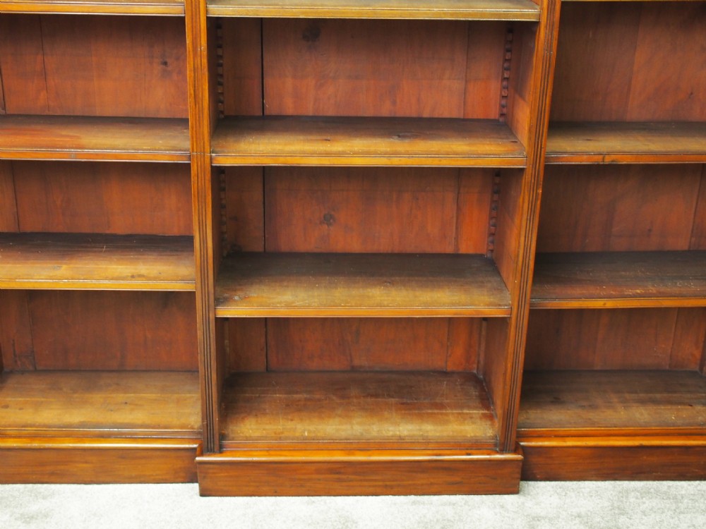 Late Victorian Mahogany Open Bookcase View VI