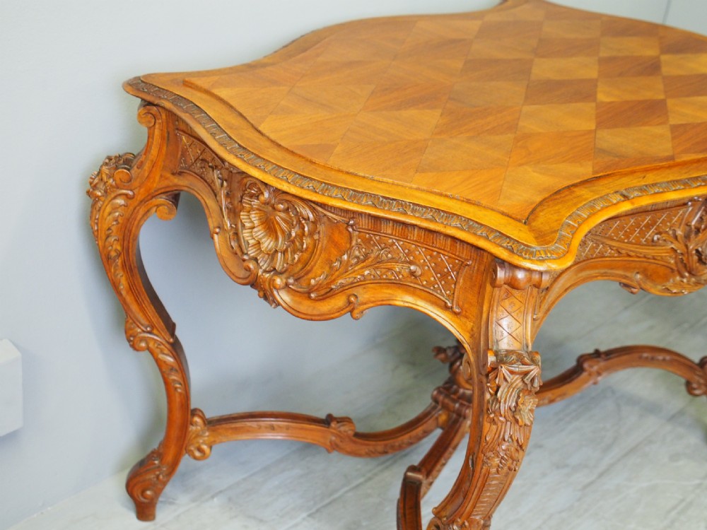 Victorian French Walnut Centre Table View III