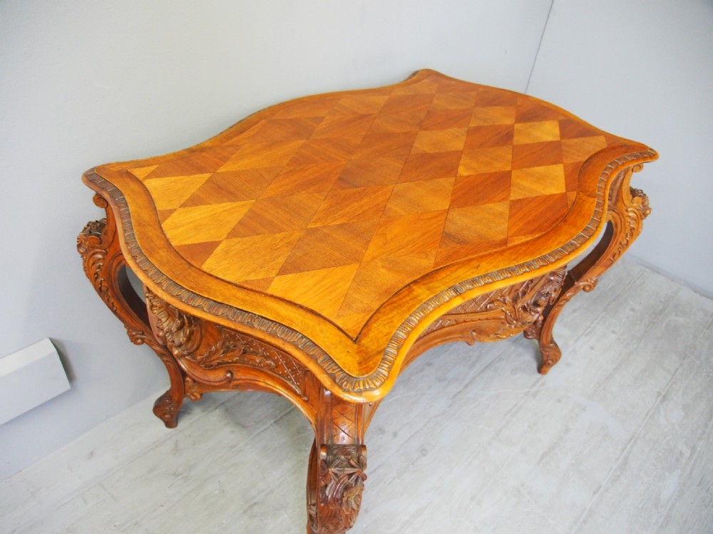 Victorian French Walnut Centre Table View IV