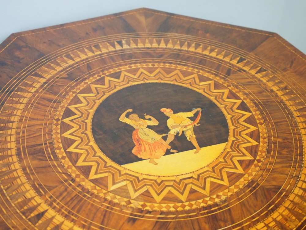 Italian Inlaid Occasional Table View II