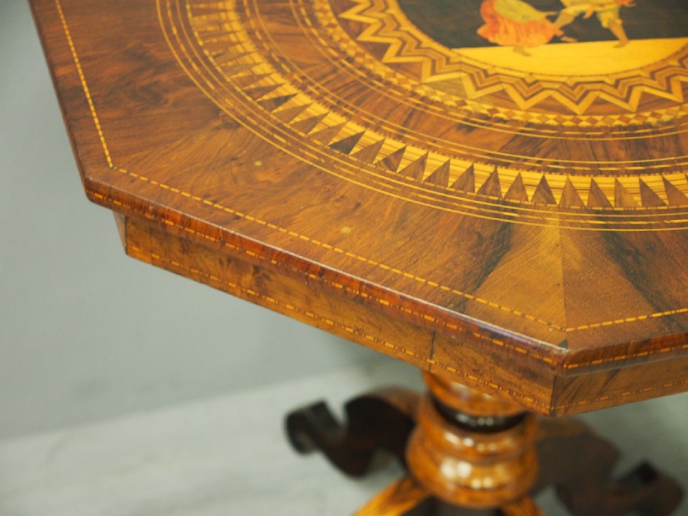 Italian Inlaid Occasional Table View V