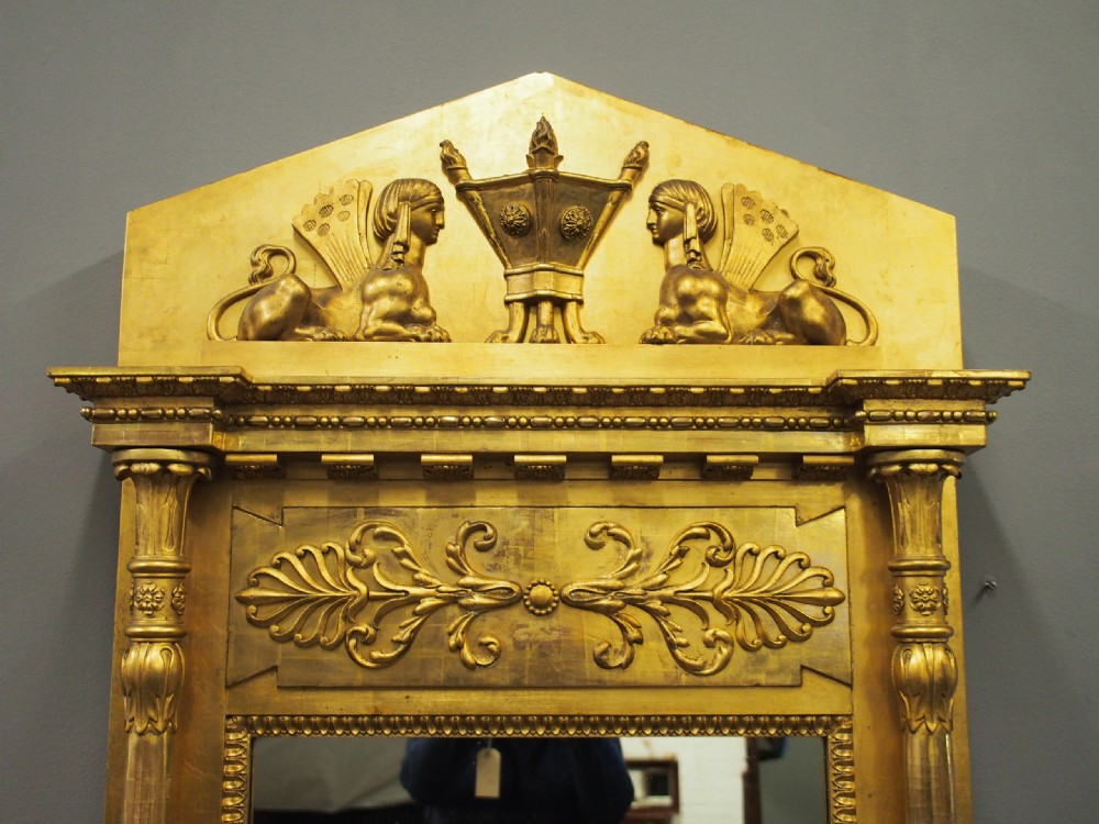19th Century Empire Gilded Mirror View II
