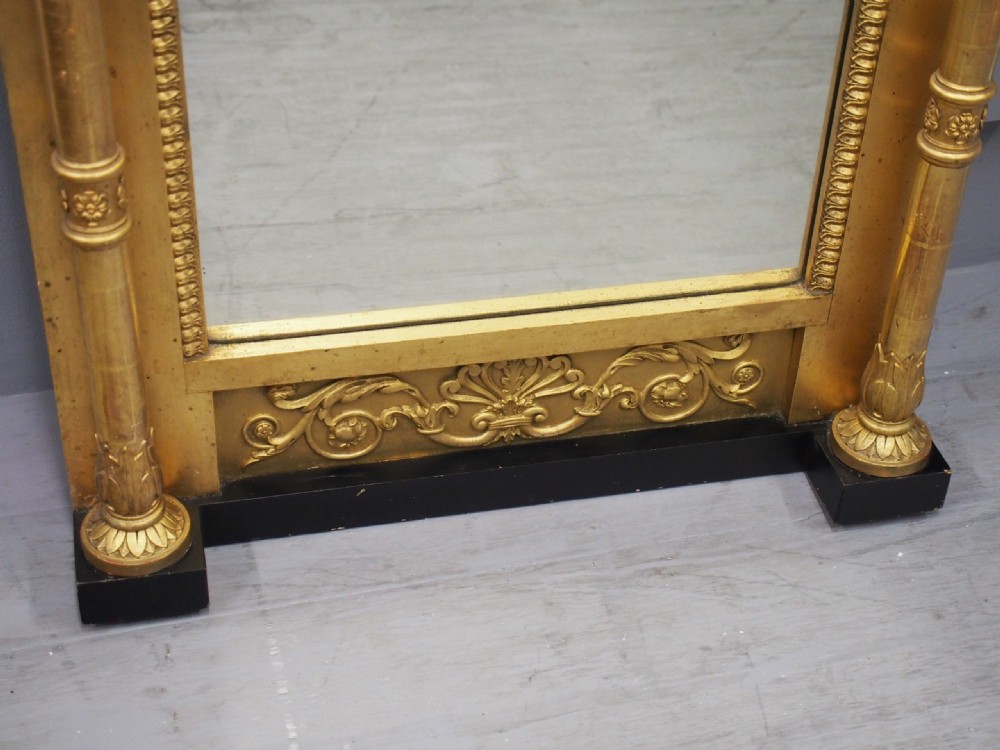 19th Century Empire Gilded Mirror View VII