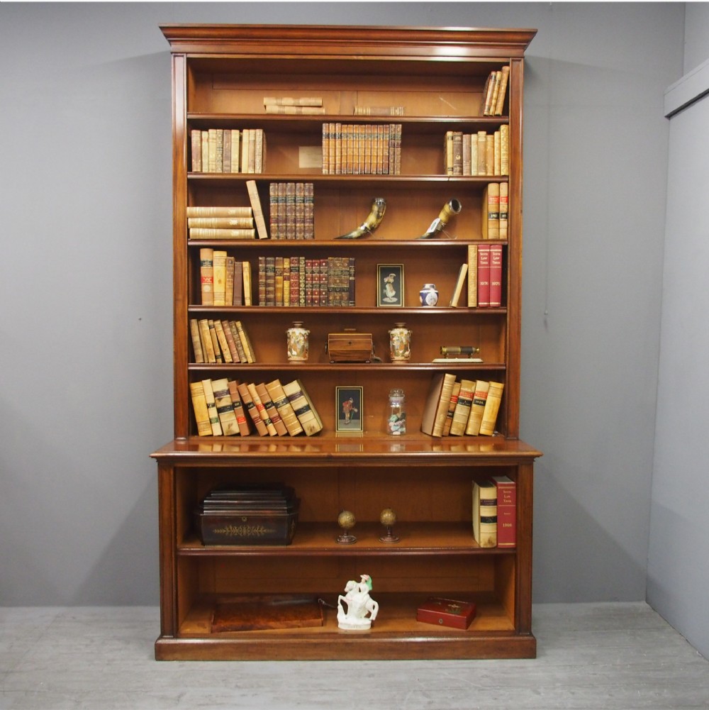 William IV Mahogany Open Bookcase