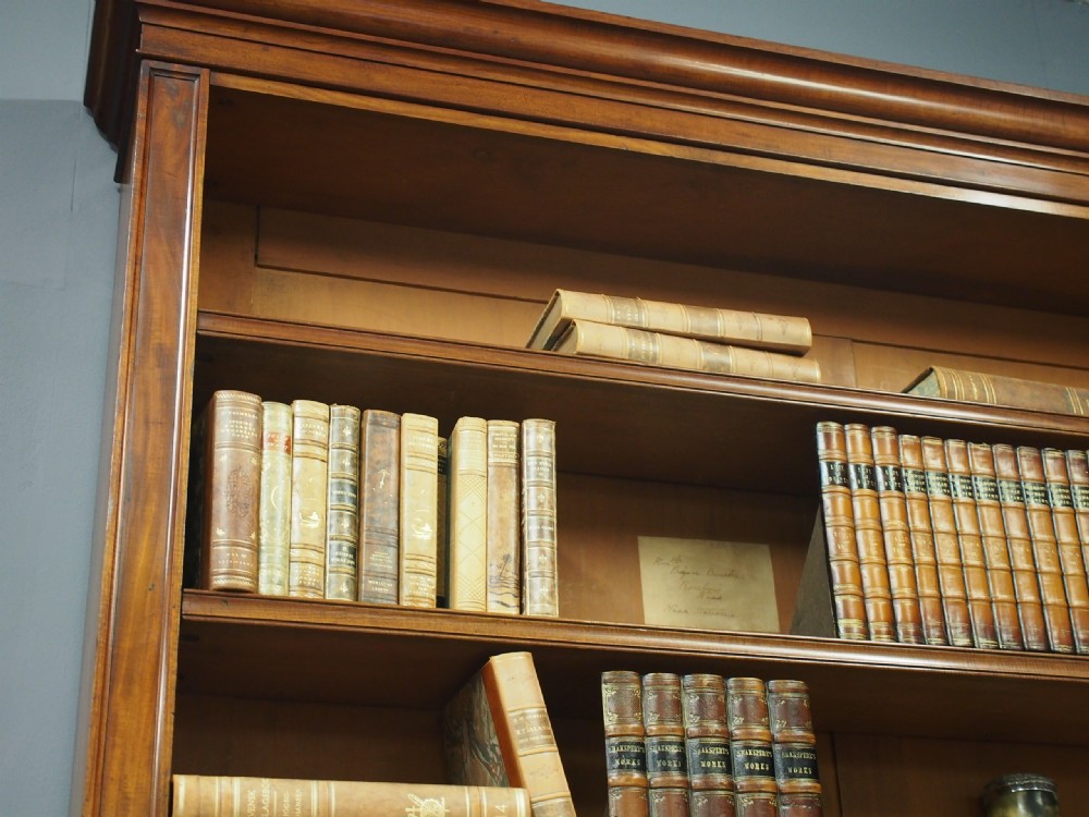 William IV Mahogany Open Bookcase View X