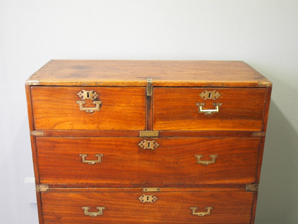 Victorian Teak Military Chest View VIII