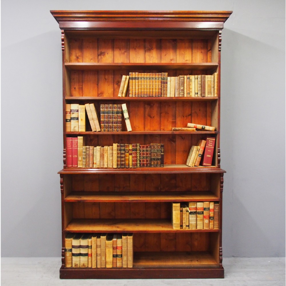 Late Victorian Open Bookcase