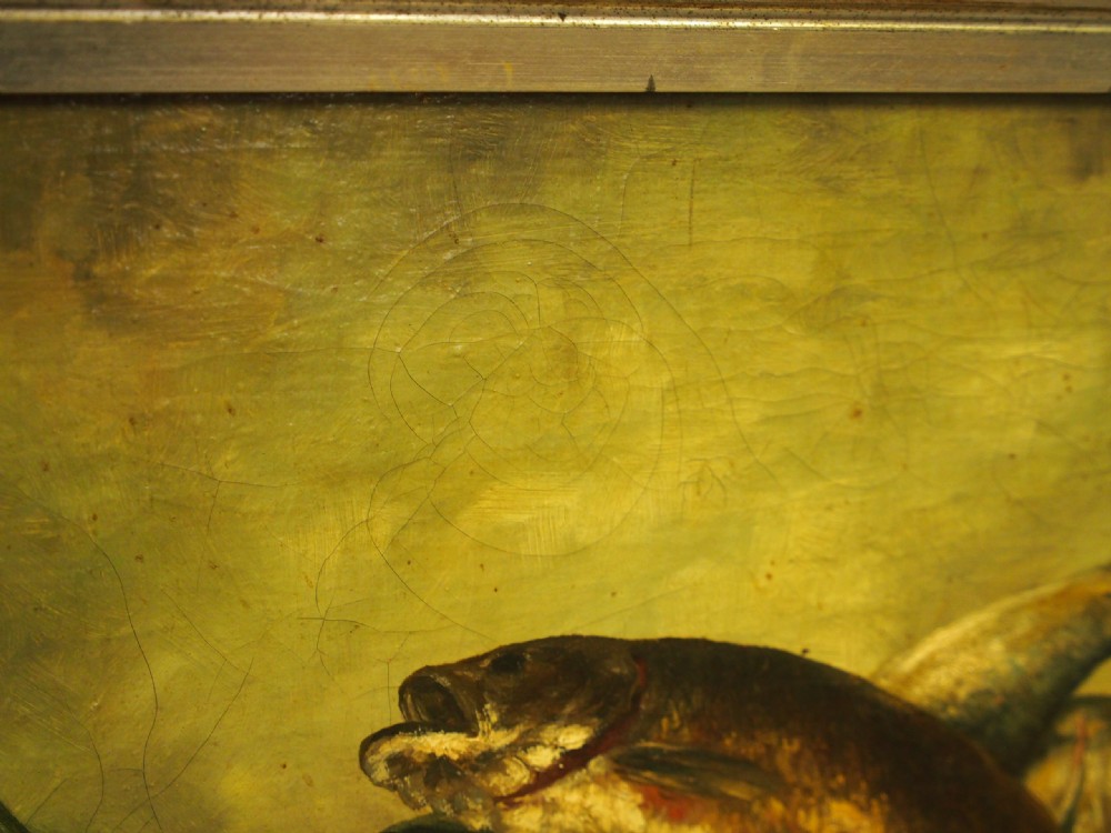 Dutch Oil Painting of Fish and Lobster by W. Voorendt View IX