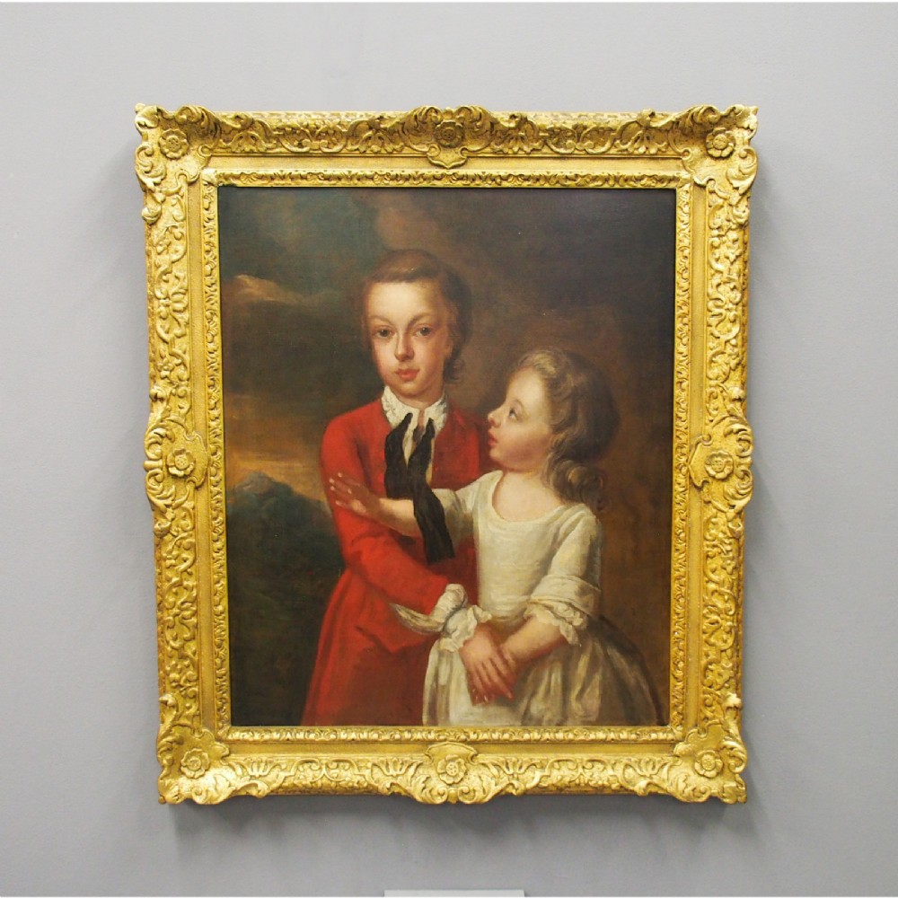 Georgian Portrait of a Brother and Sister