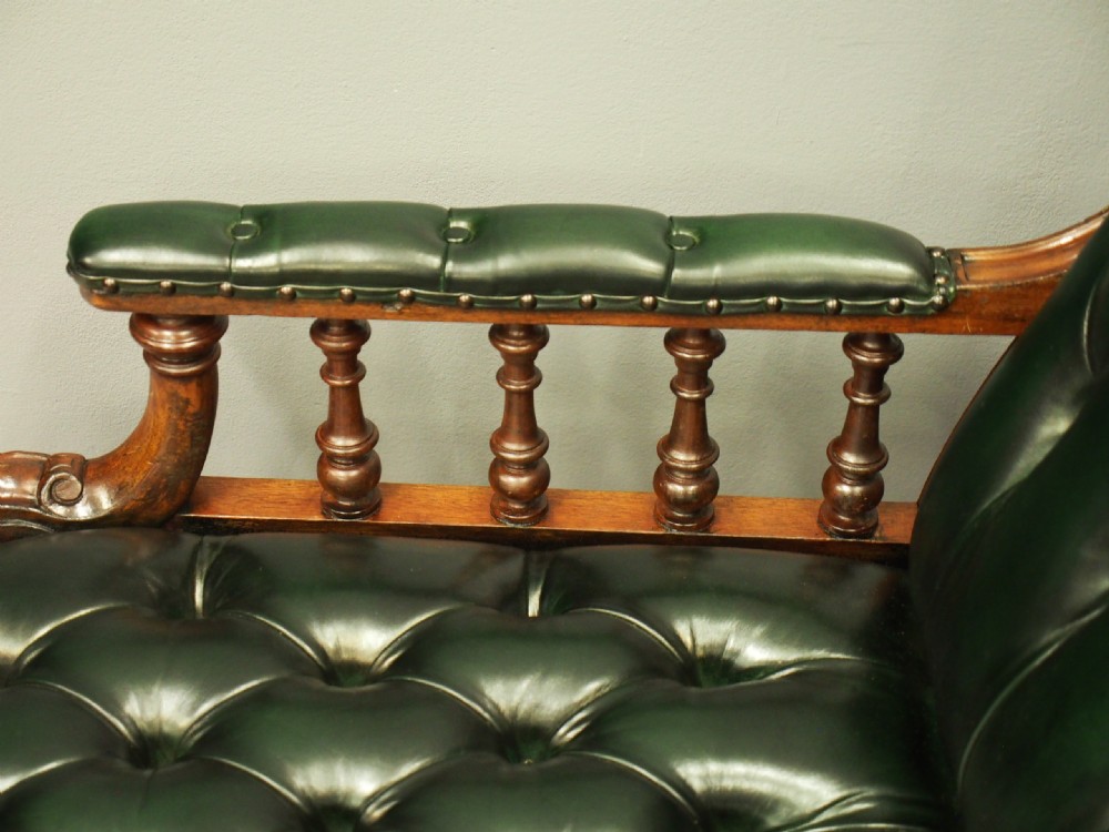 Pair of Mahogany and Leather Library Chairs View XV