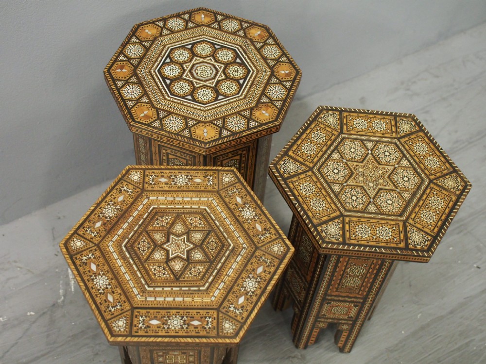 Set of 3 Syrian Occasional Tables View V