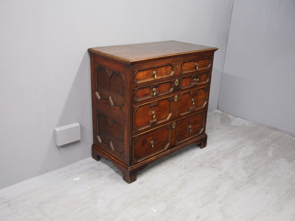 Charles II English Oak Chest of Drawers View III