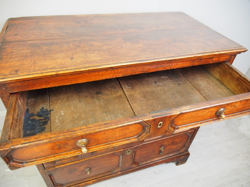 Charles II English Oak Chest of Drawers View XII