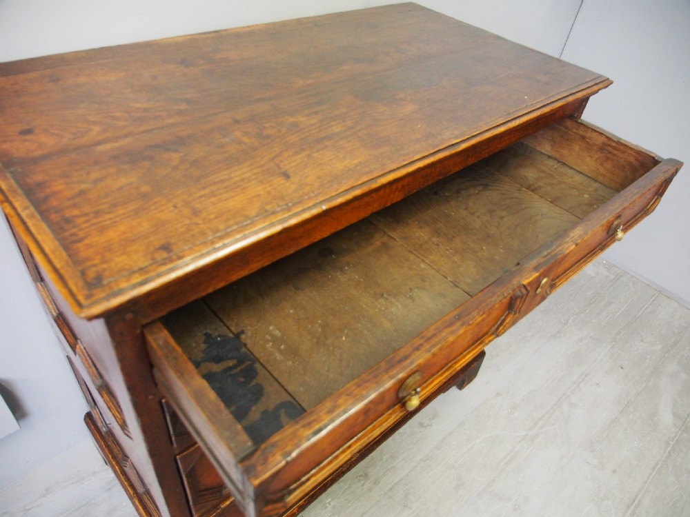 Charles II English Oak Chest of Drawers View XIII