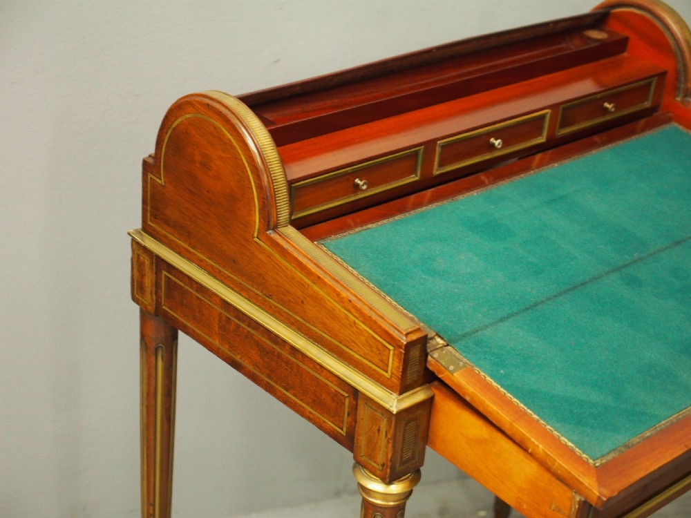 French Victorian Mahogany Bureau de Dame View XII