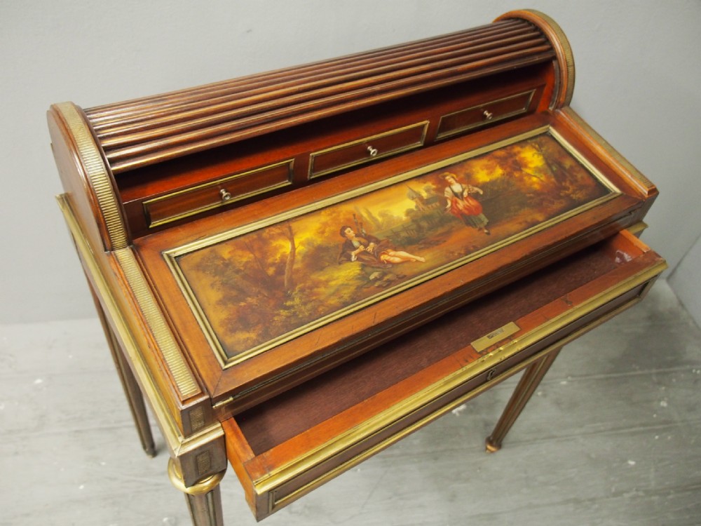 French Victorian Mahogany Bureau de Dame View XIV