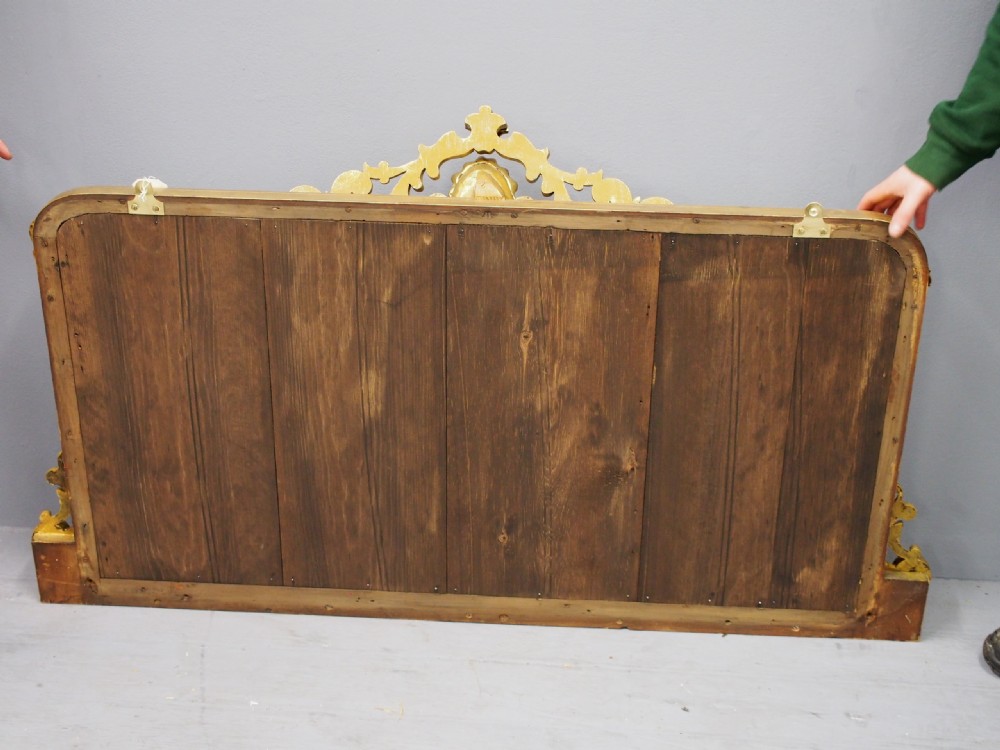Victorian Carved Giltwood Overmantel Mirror View IX