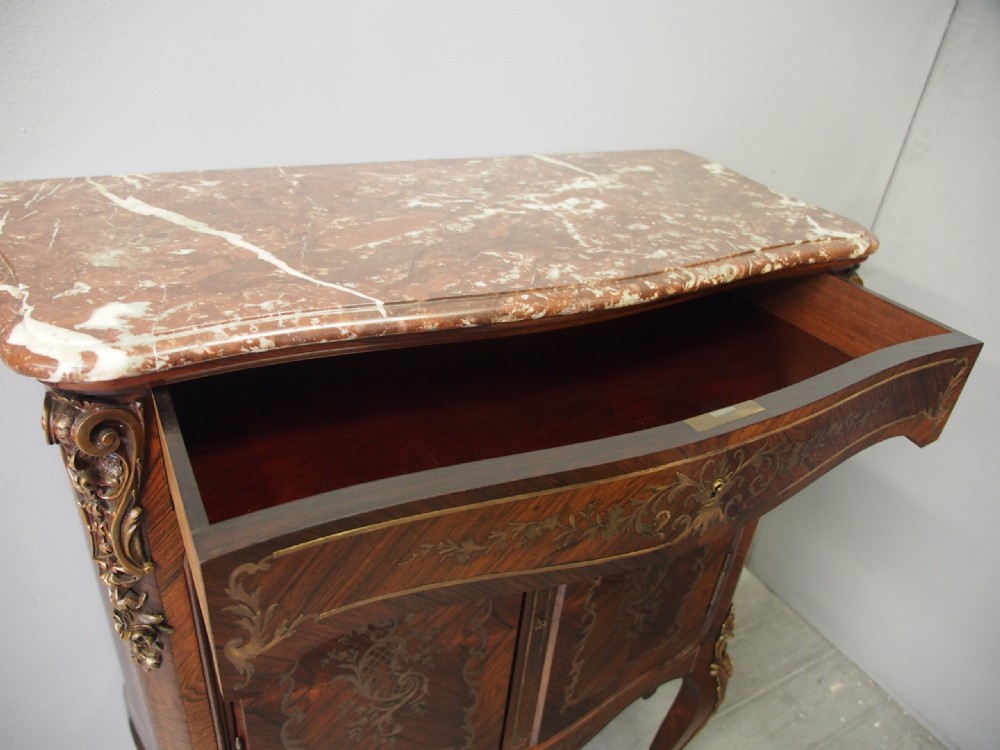 French Serpentine Fronted Rosewood Cabinet View VI