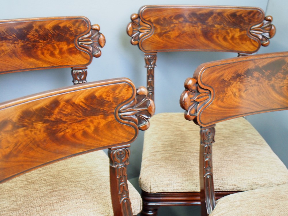 Set of 6 William IV Mahogany Dining Chairs View XI