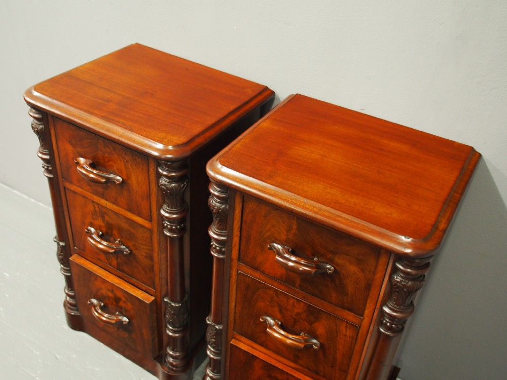 Pair of Victorian Mahogany Lockers or Chest of Drawers View VI
