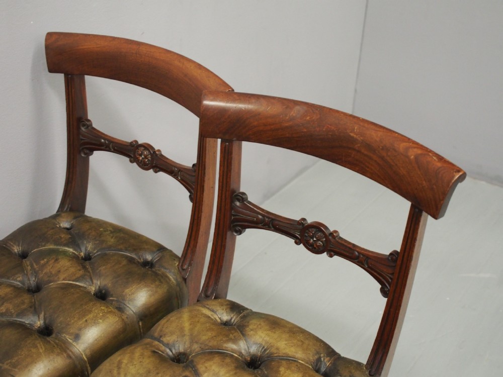 Pair of 19th Century Mahogany Window Seats View XII