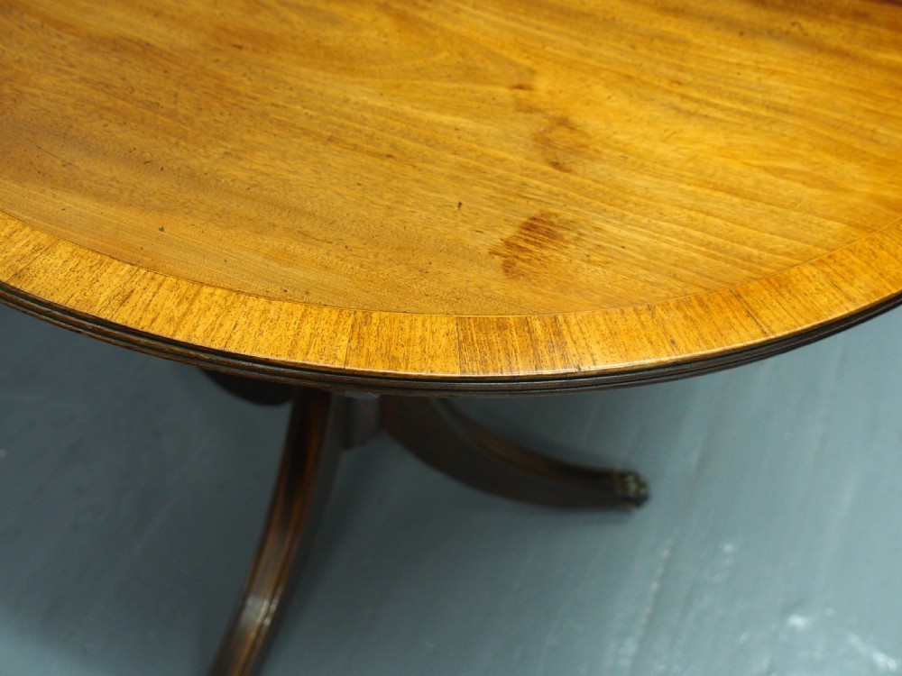 George III Style Pedestal Dining Table with 1 Leaf View IV