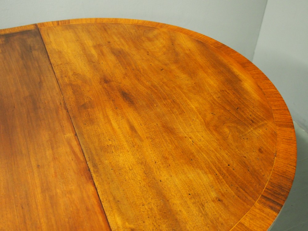 George III Style Pedestal Dining Table with 1 Leaf View XIII