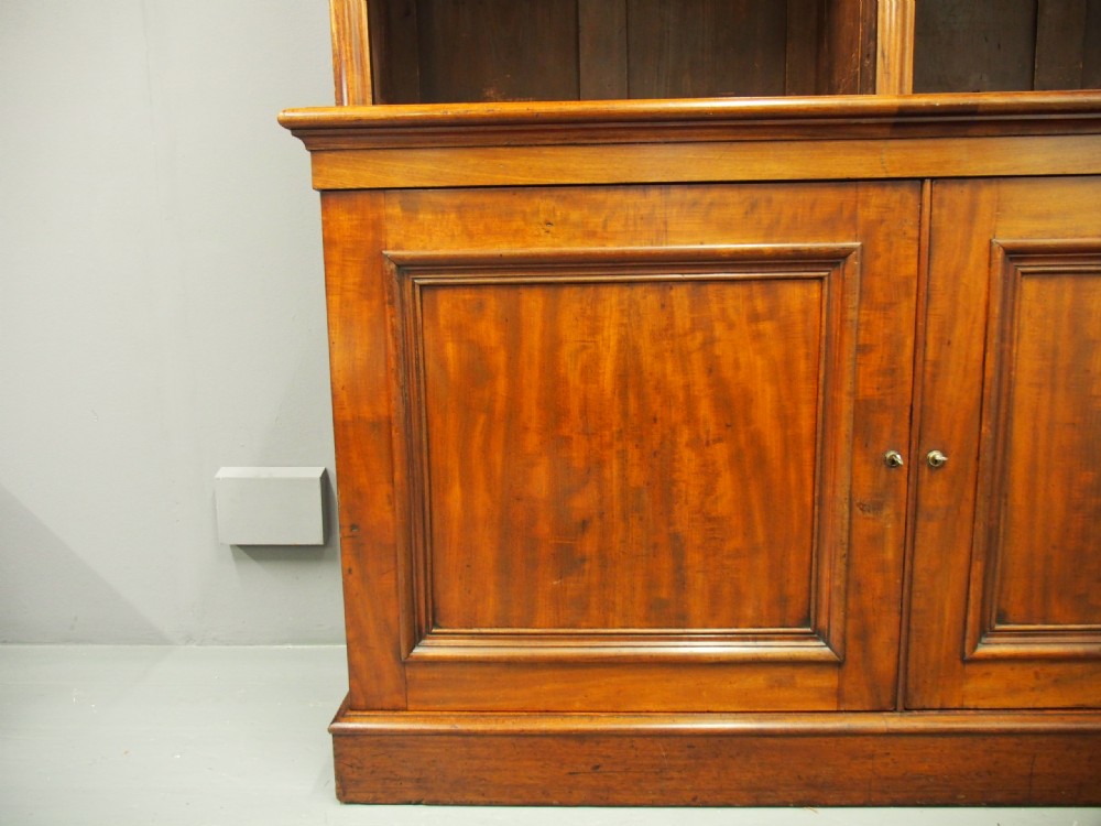 George IV Mahogany Two Part Open Bookcase View V