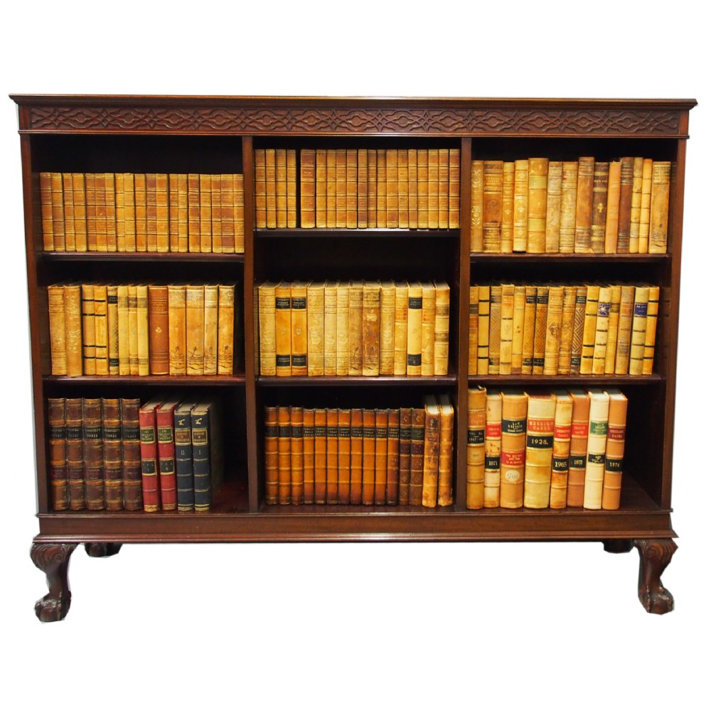 Georgian Style Mahogany Open Bookcase