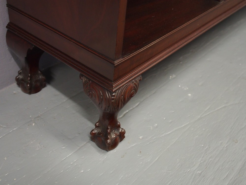 Georgian Style Mahogany Open Bookcase View II