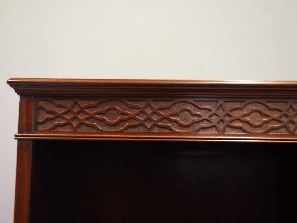 Georgian Style Mahogany Open Bookcase View VII