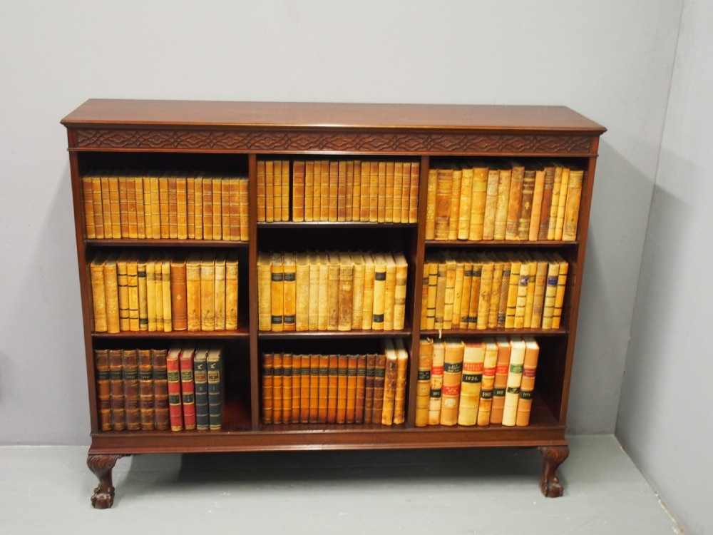 Georgian Style Mahogany Open Bookcase View IX