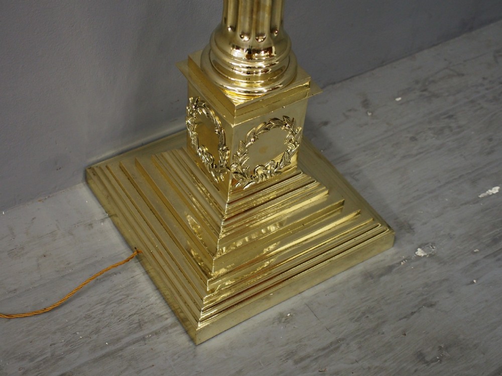 Brass Standard Lamp View VI