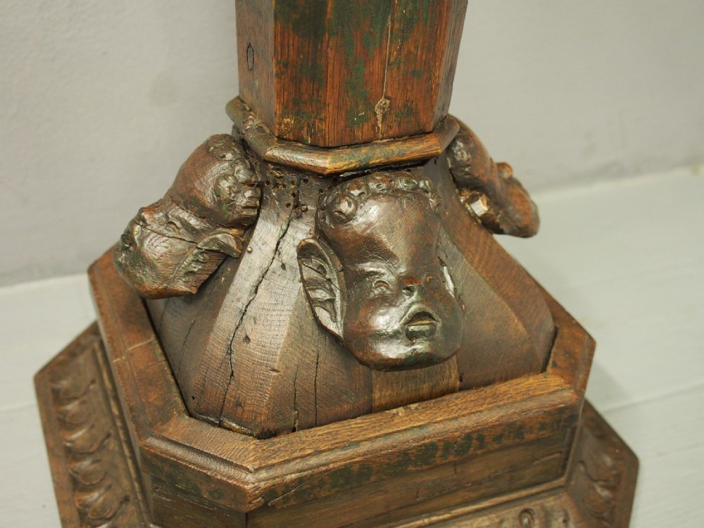 17th Century Carved Oak Stand View X
