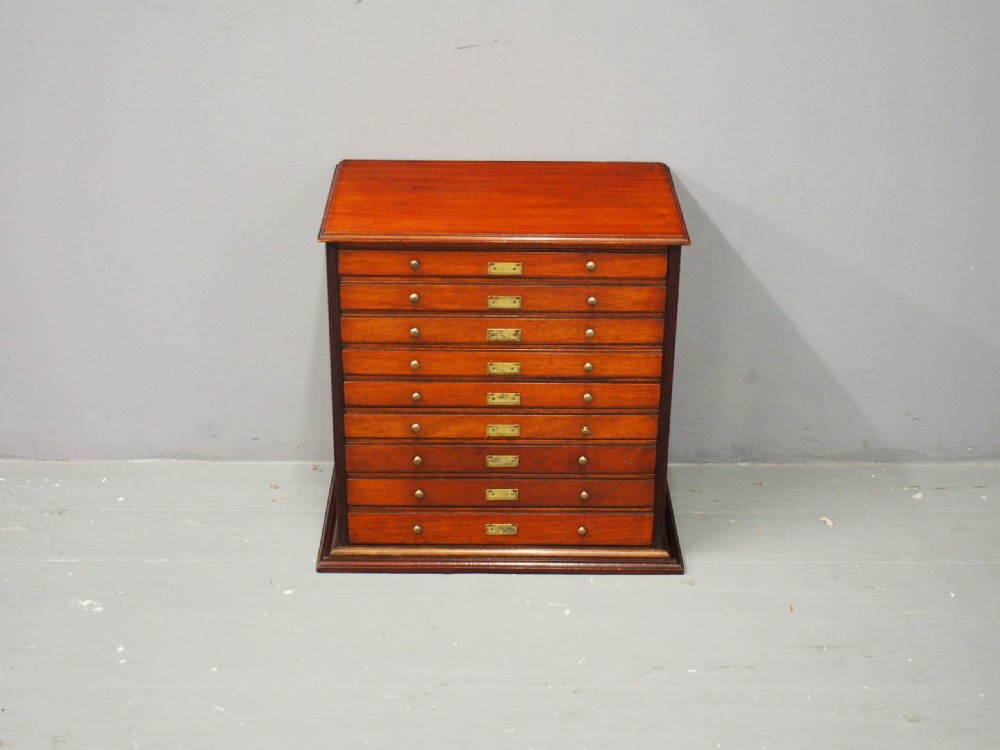 Victorian Mahogany Collectors Cabinet View IV
