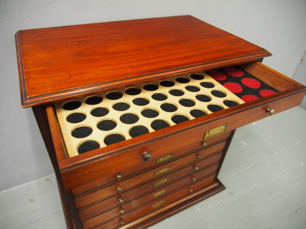 Victorian Mahogany Collectors Cabinet View VIII