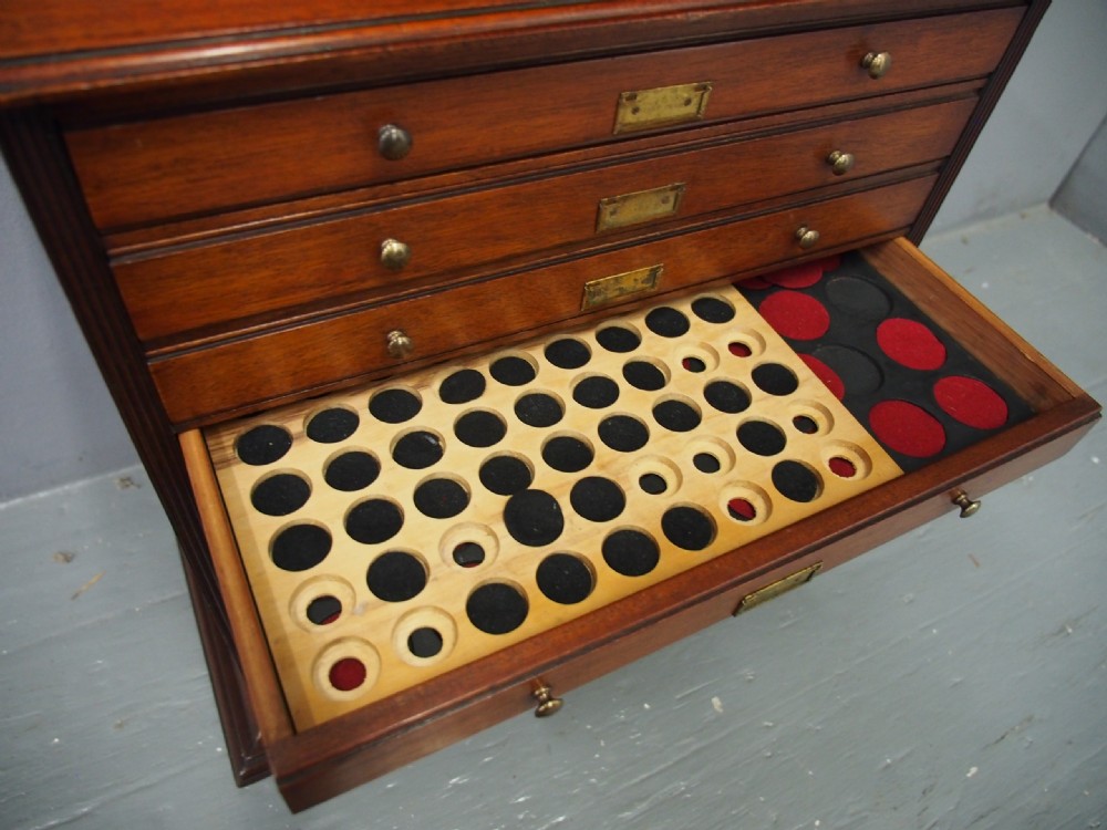 Victorian Mahogany Collectors Cabinet View IX