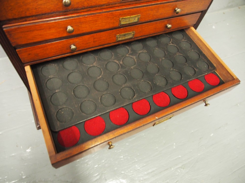 Victorian Mahogany Collectors Cabinet View XI