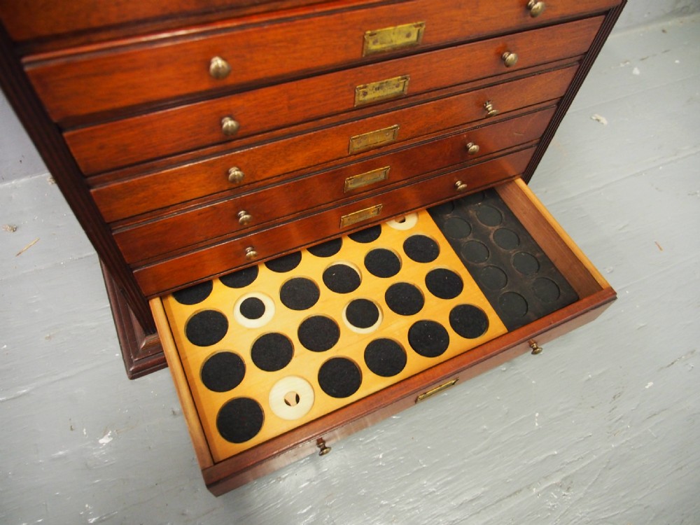 Victorian Mahogany Collectors Cabinet View XII