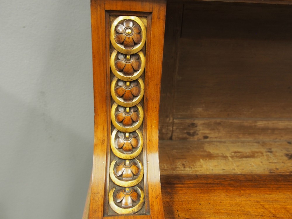 Victorian Carved and Gilded Waterfall Bookcase View VI