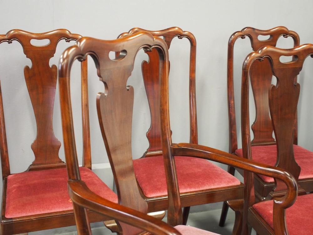 Set of 7 George I Style Dining Chairs View V