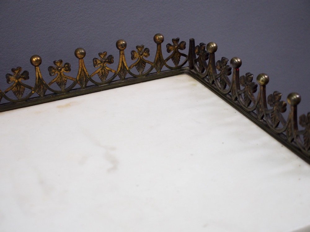 Rosewood and Marble Top Open Bookcase View XIV