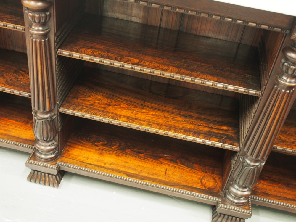 Rosewood and Marble Top Open Bookcase View XVII