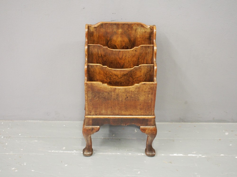 Walnut Waterfall Magazine Rack by Whytock and Reid View V