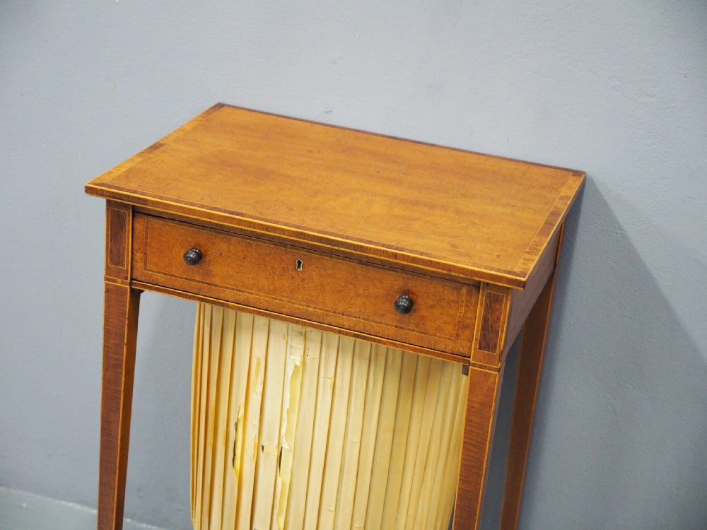 George III Inlaid Mahogany Work Table View IV