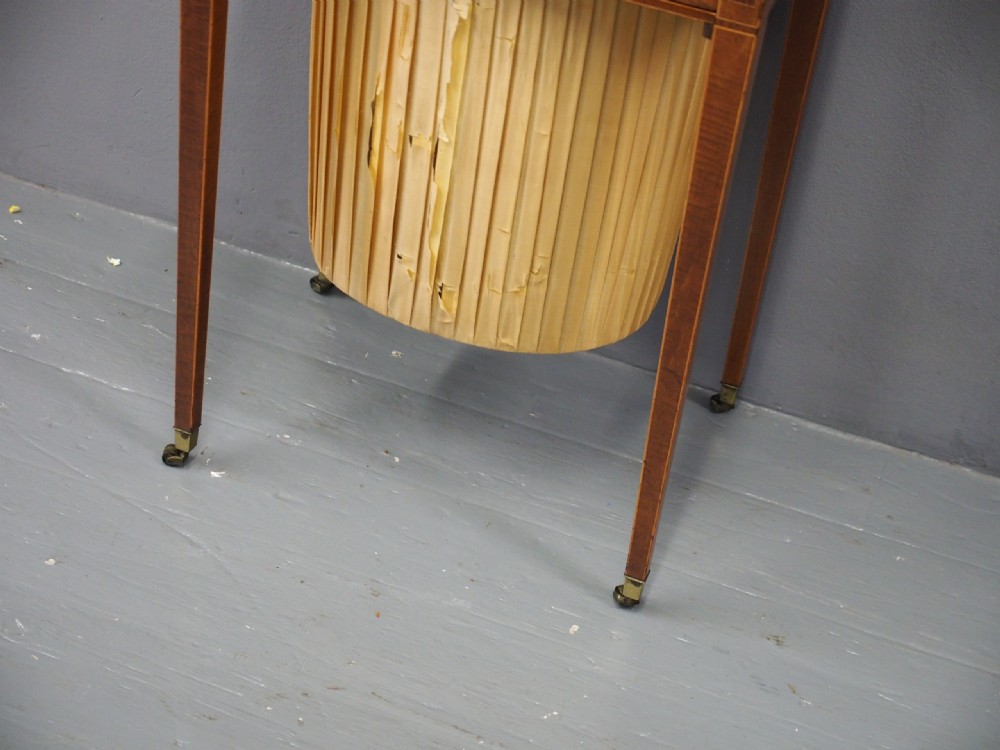 George III Inlaid Mahogany Work Table View V